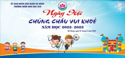 Trường mầm non Hoa Sen tổ chức ngày hội  "chúng cháu vui khỏe" cho trẻ