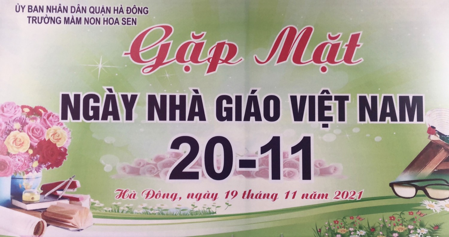 Buổi gặp mặt ngày Nhà giáo Việt Nam 20/11/2021 của Trường Mầm non Hoa Sen